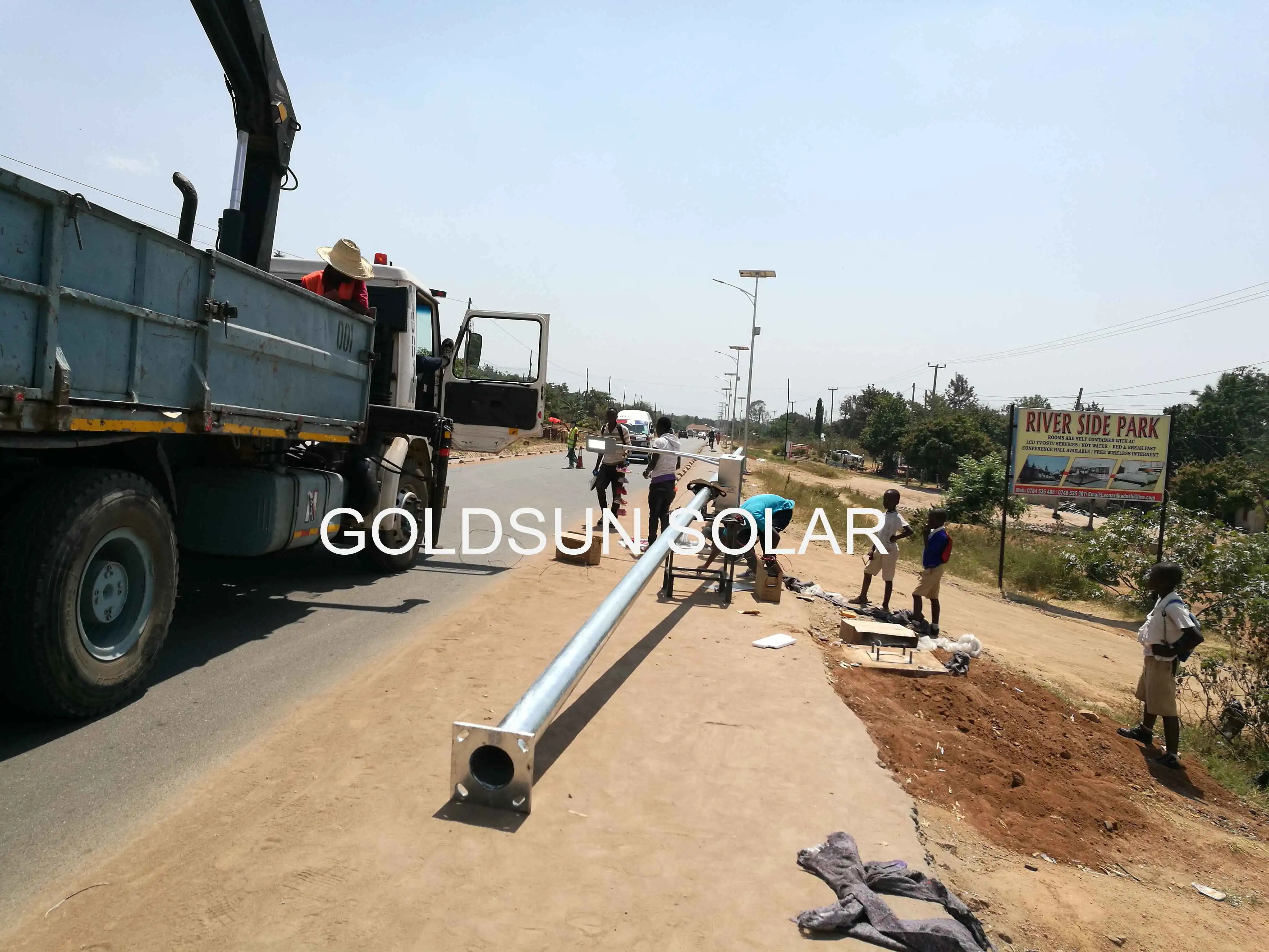 Solar LED Light Pole